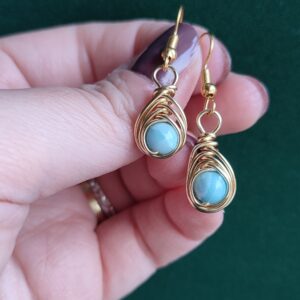 Orecchini con larimar - Modello Menat