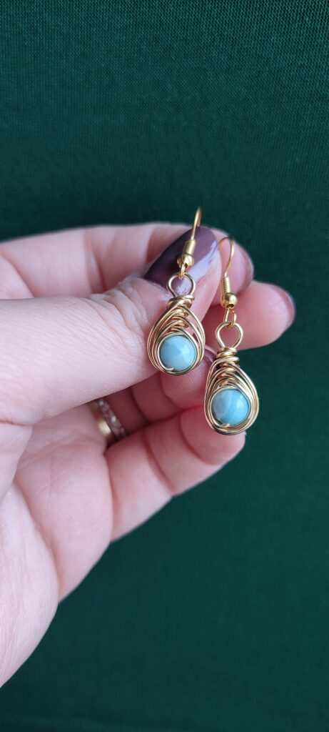 Orecchini con larimar - Modello Menat