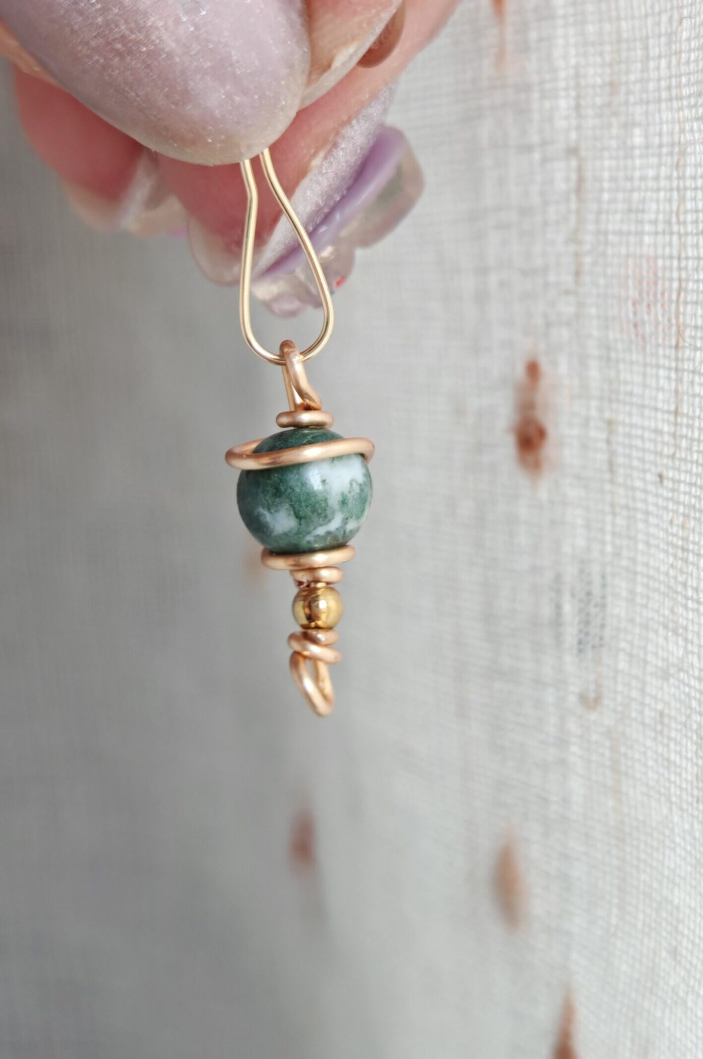 Charm Pianeti - Jupiter in agata arborizzata