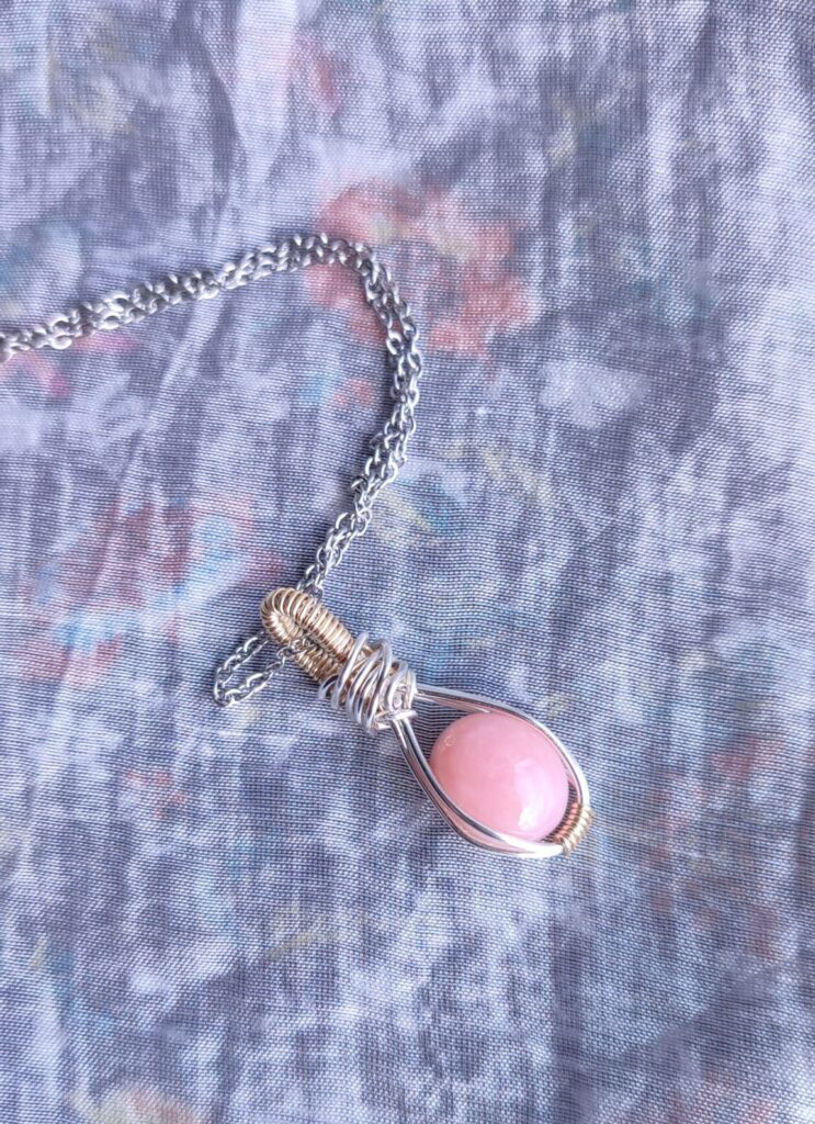 Ciondolo con opale rosa - Modello Heset
